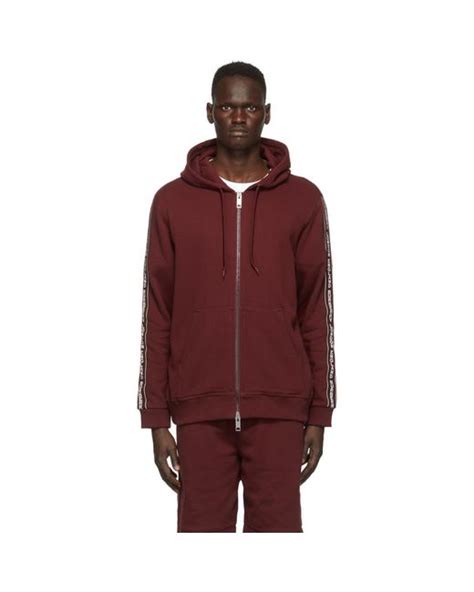 burberry burgundy hoodie|burberry hoodie for men.